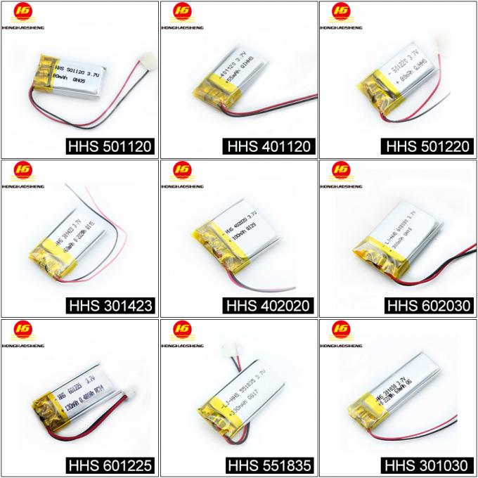 Batterie 1000 mince flexible faite sur commande de Mah Pack 3.7V 102050 Lipo de Li-polymère de lithium